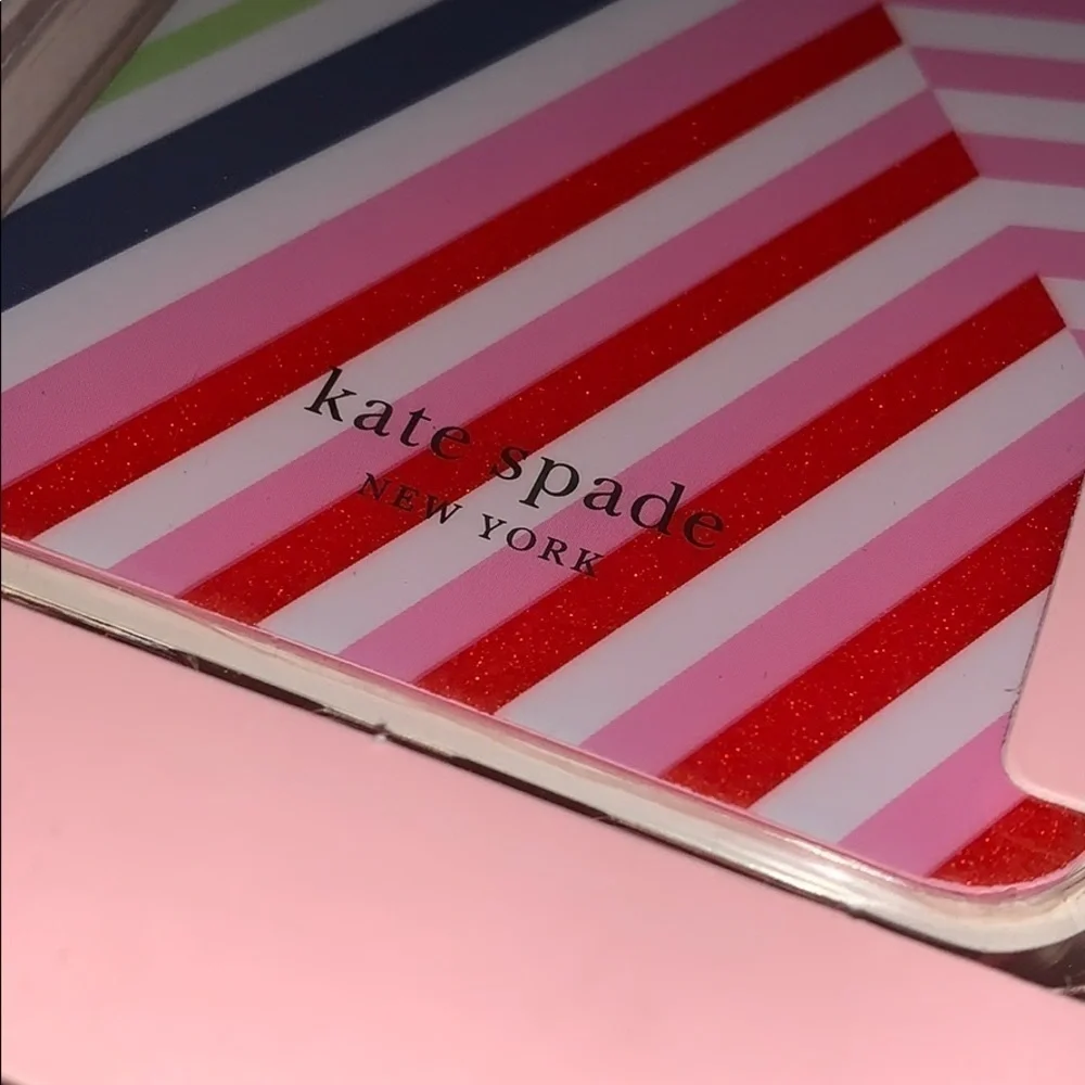 {IPHONE XSMAX}kate spade glitter geobrella rainbow